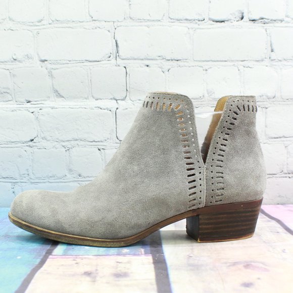 Lucky Brand Shoes - Lucky Brand Gray Suede Ankle Boots Size 8 M